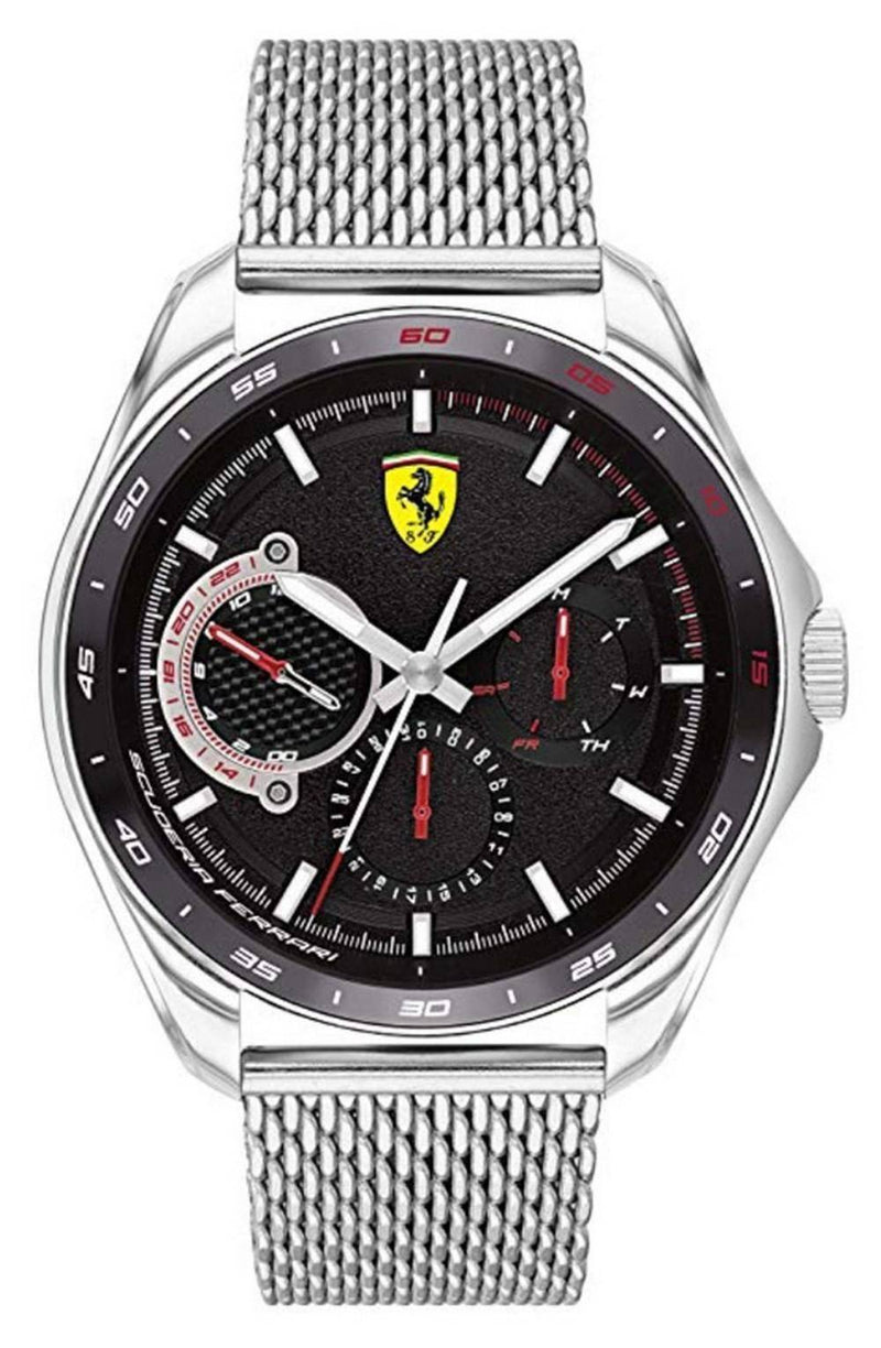 Ferrari Scuderia Speedracer Black Dial Stainless Steel Quartz 0830684 Men's Watch