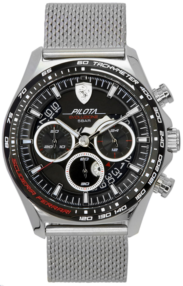 Scuderia Ferrari Pilota Evo Chronograph Black Dial Quartz 0830826 Men's Watch
