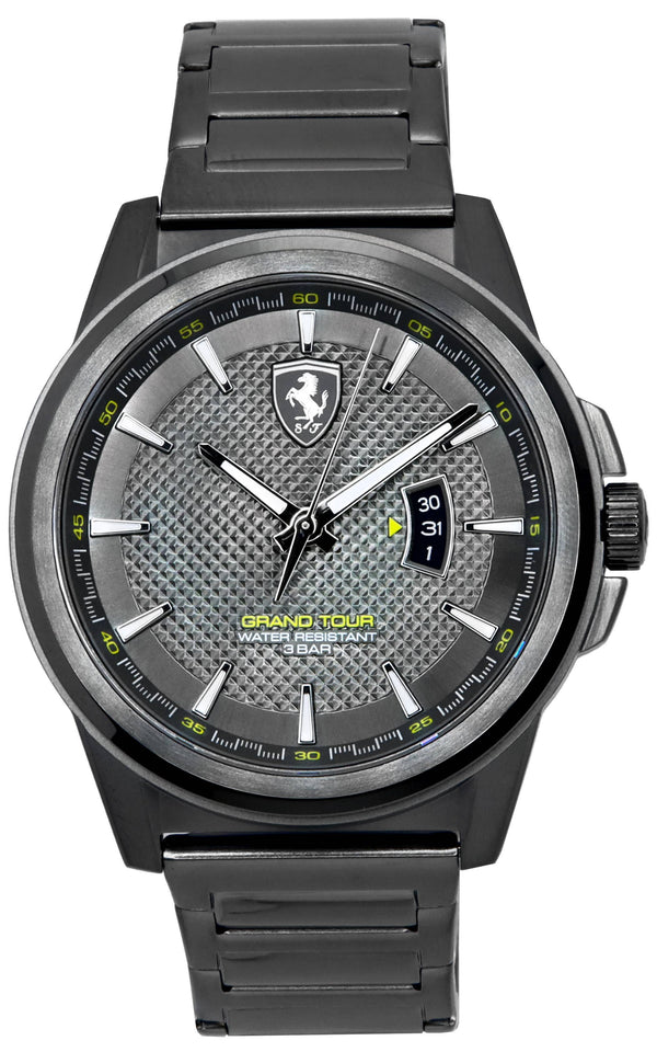 Scuderia Ferrari Grand Tour Stainless Steel Grey Dial Quartz 0830836 Men's Watch