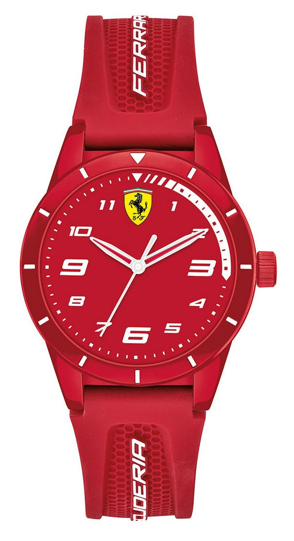 Ferrari Scuderia Redrev Red Dial Silicon Band Quartz 0860010 Kids Watch