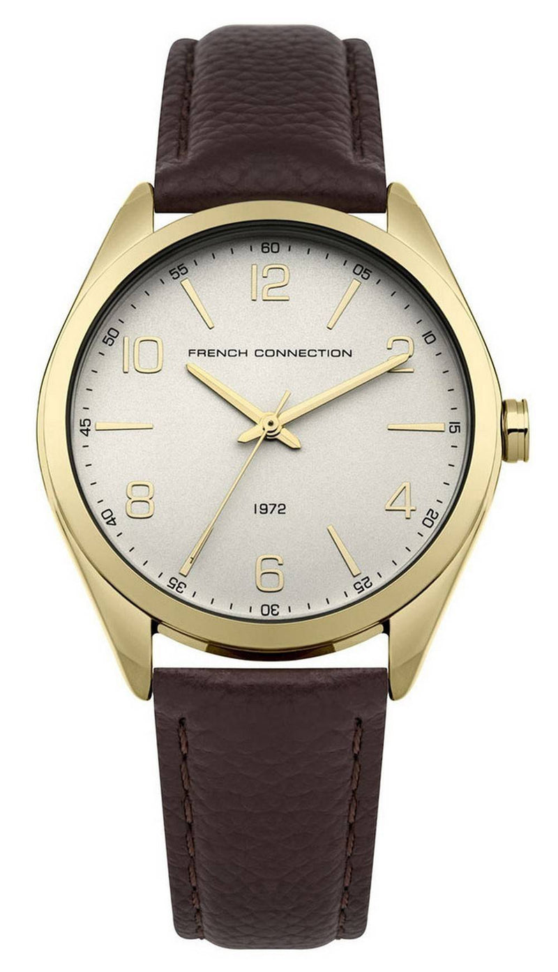 FCUK Grey Dial Leather Strap Quartz FC1304TG Women's Watch