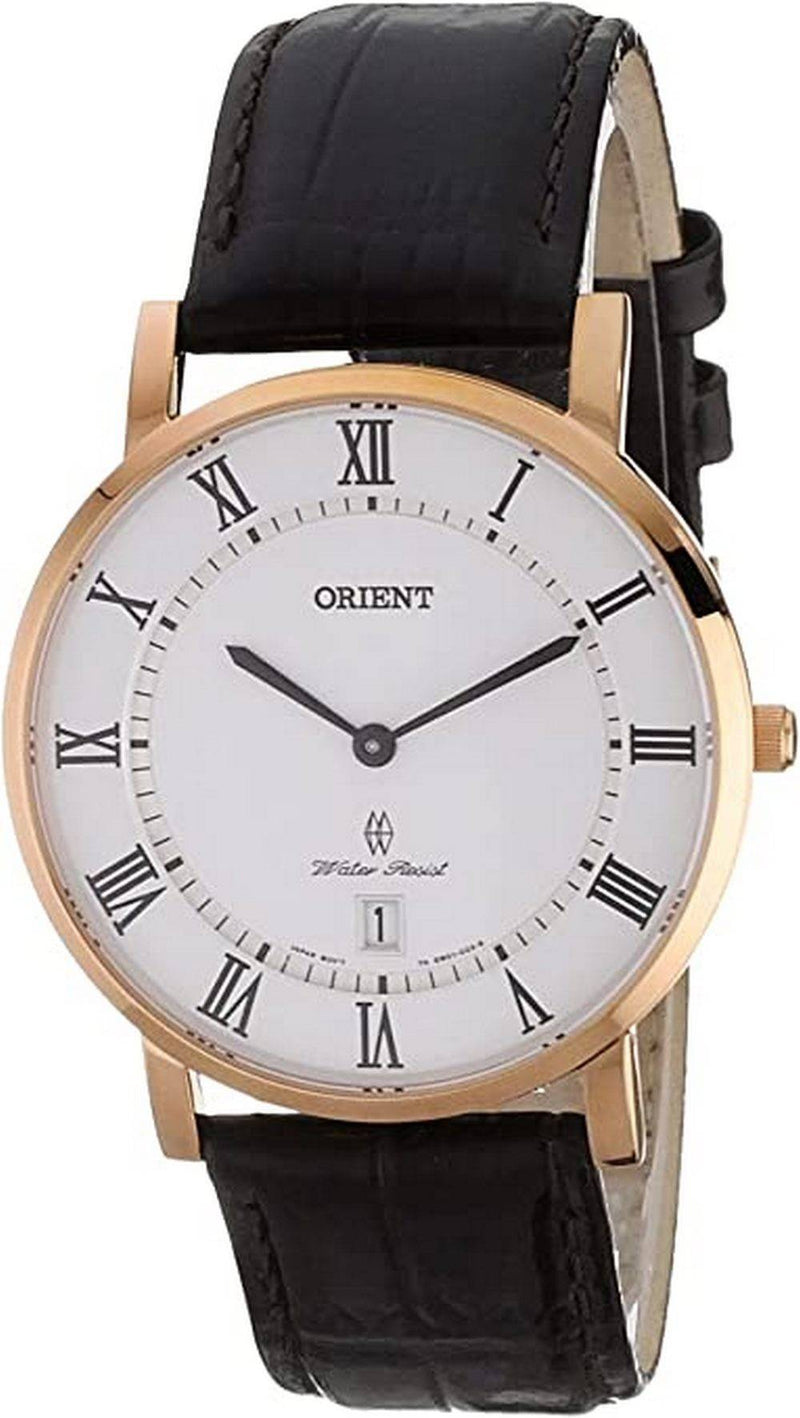 Orient Classic Brown Leather White Dial Quartz FGW0100EW0 Men's Watch