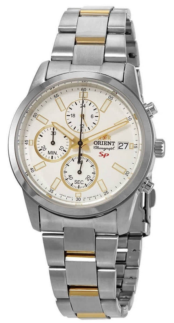 Orient SP Chronograph White Dial Quartz FKU00001W0 Men's Watch