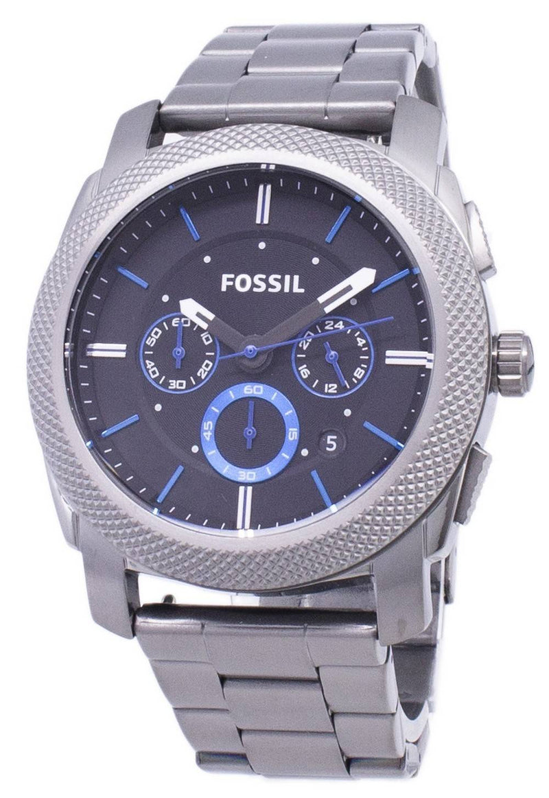 Fossil Machine Quartz Chronograph Black Dial Gunmetal Ion-Plated FS4931 Men's Watch