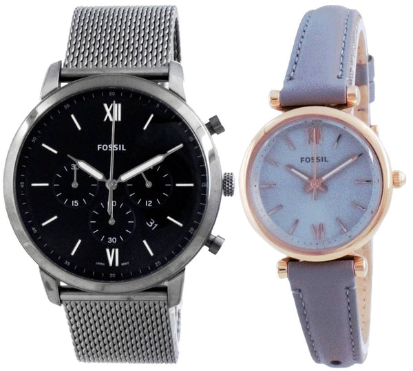 Fossil Quartz Men's And Women's Watch Combo Set - FS5699-ES5068