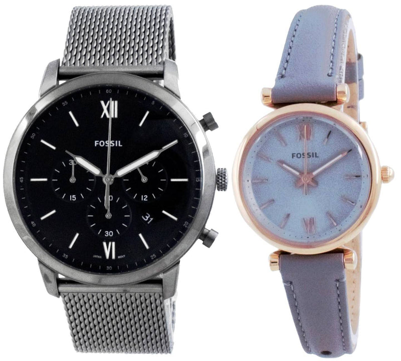 Fossil Quartz Men's And Women's Watch Combo Set - FS5699-ES5068