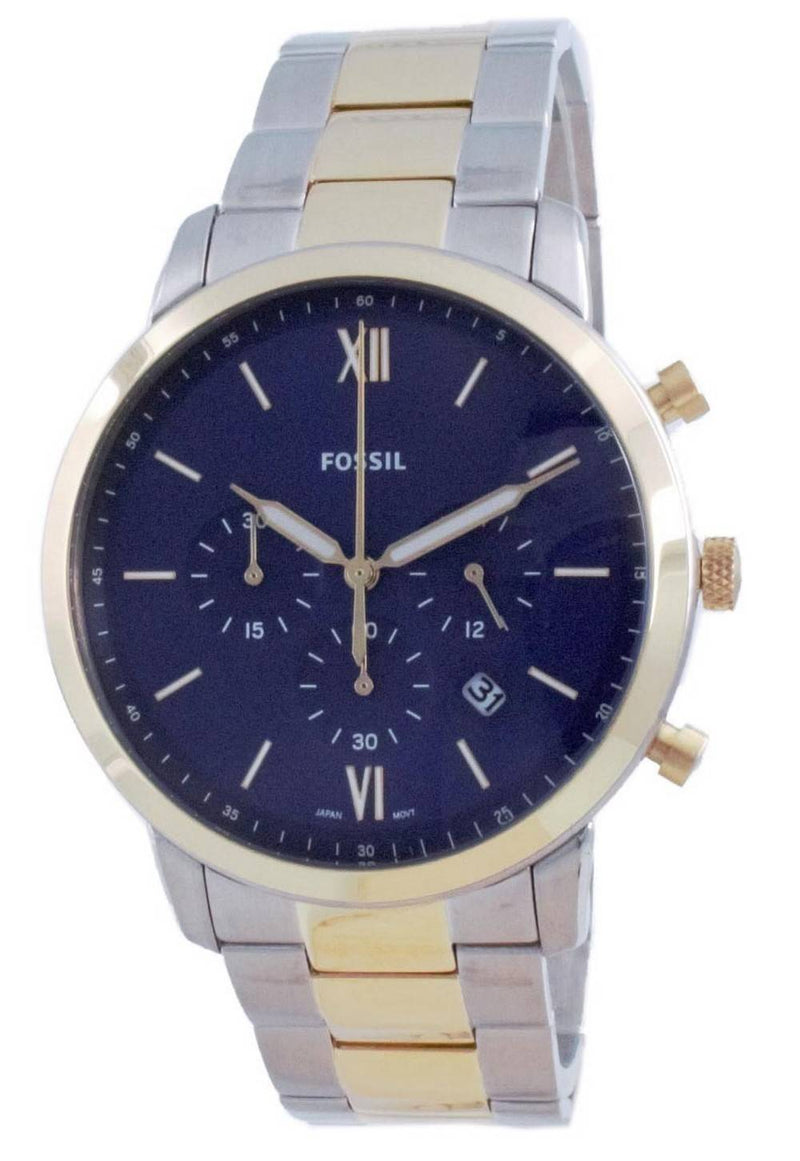 Fossil Neutra Blue Dial Stainless Steel Chronograph Quartz FS5706 Men's Watch