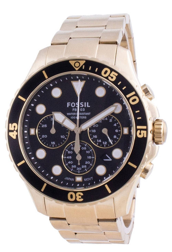 Fossil FB-03 Chronograph Stainless Steel Quartz FS5727 100M Men's Watch