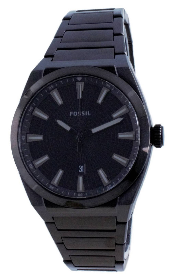 Fossil Everett Black Dial Stainless Steel Quartz FS5824 Men's Watch