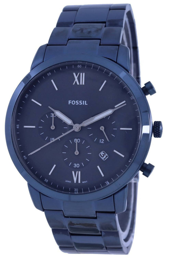 Fossil Neutra Chronograph Blue Dial Stainless Steel Quartz FS5826 Men's Watch