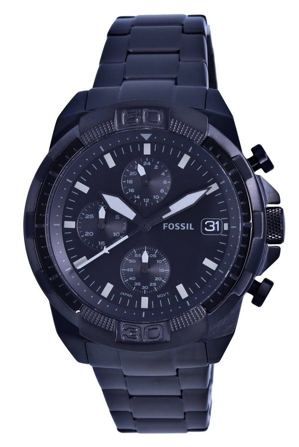 Fossil Bronson Chronograph Stainless Steel Black Dial Quartz FS5853 Men's Watch