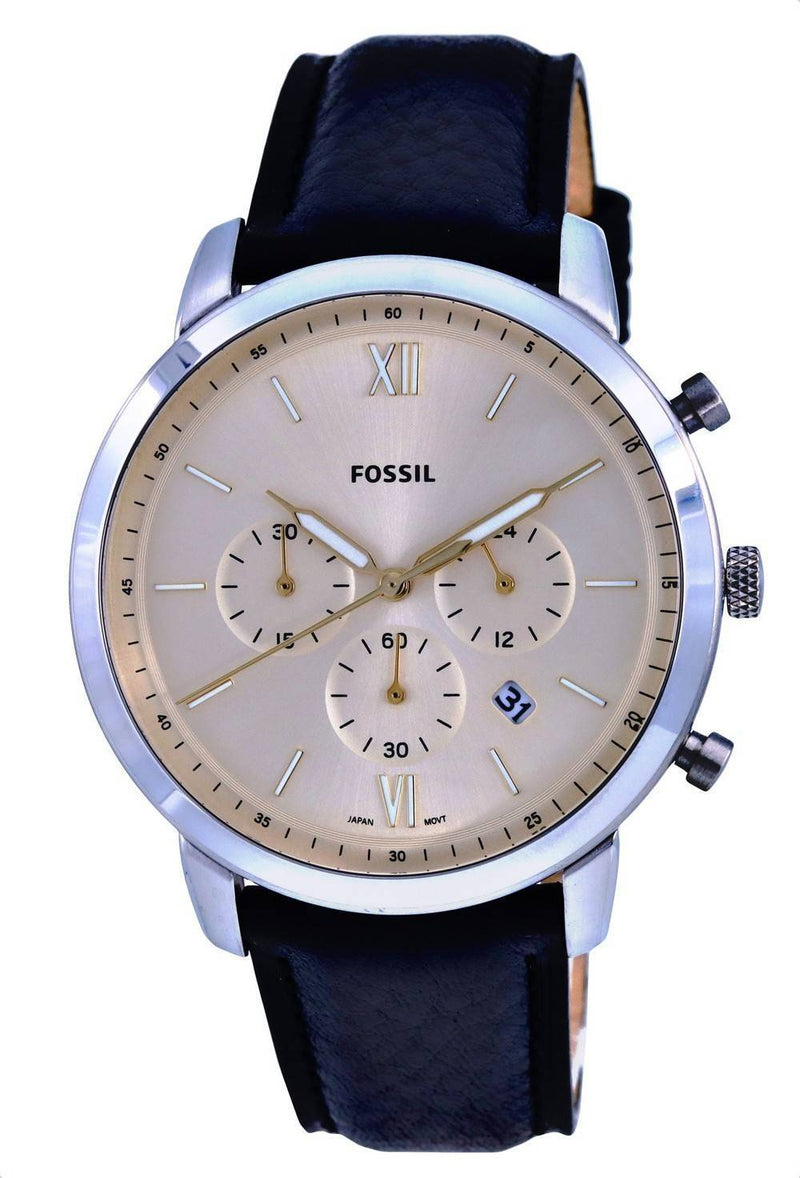 Fossil Neutra Chronograph Leather Cream Dial Quartz FS5885 Men's Watch