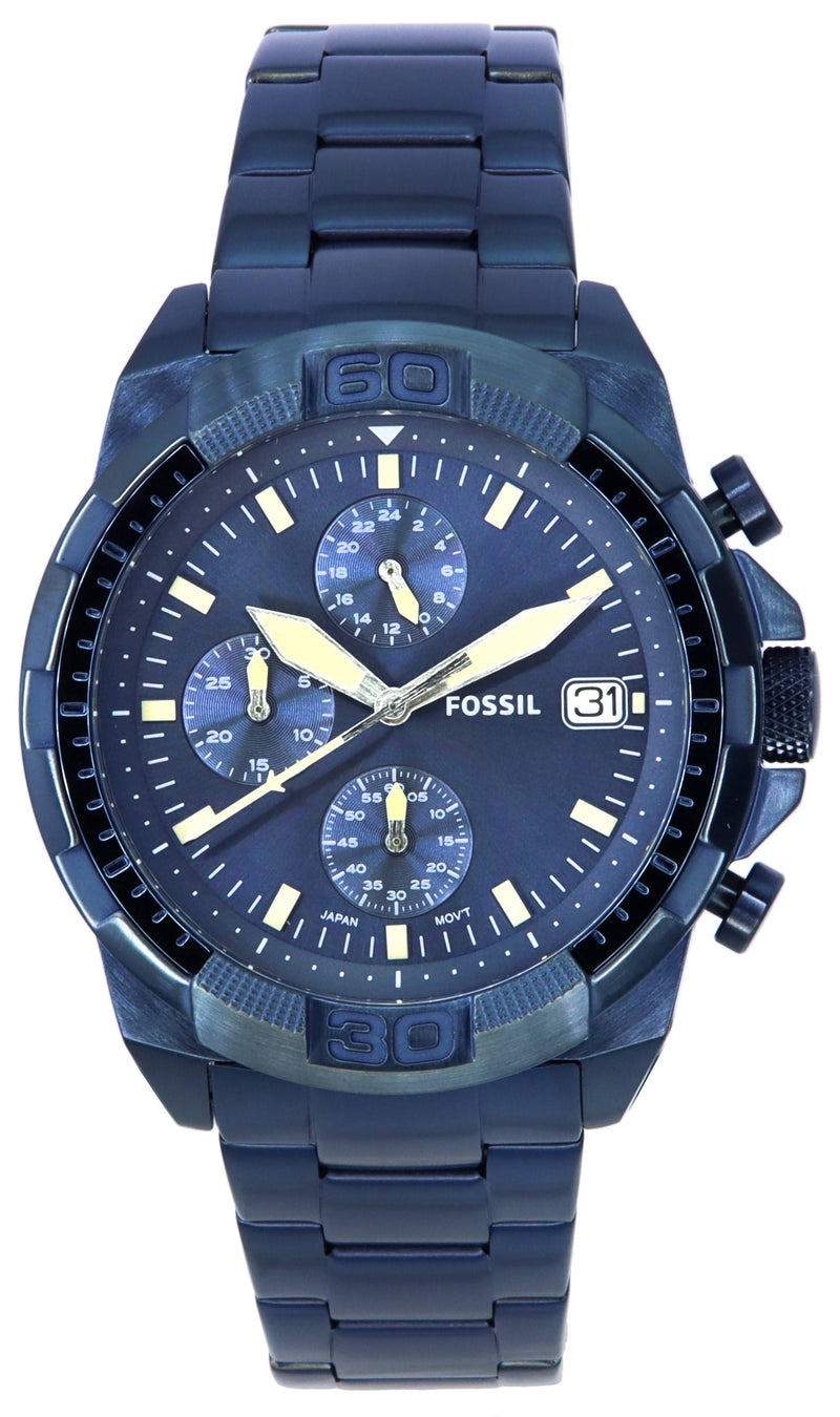 Fossil Bronson Chronograph Blue Dial Quartz FS5916 Men's Watch