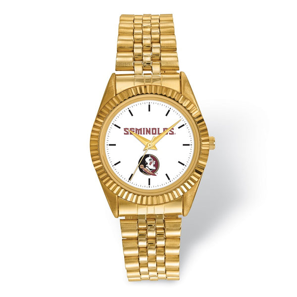 LogoArt Florida State University Pro Gold-tone Gents Watch