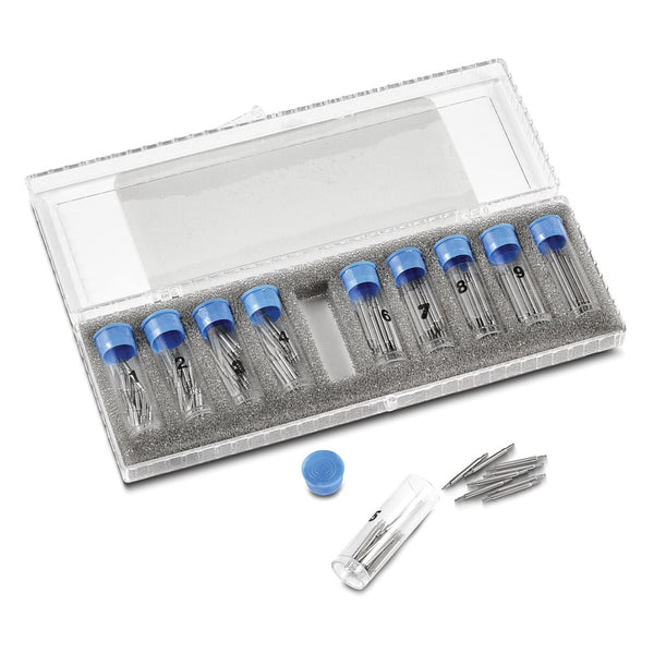 200-piece 1.30mm Double Shoulder Extra Thin Spring Bars