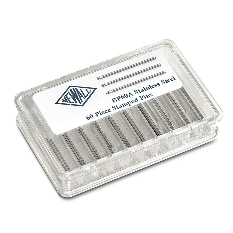 60-piece Stainless Steel w/ Stamped Ends Pin Assortment