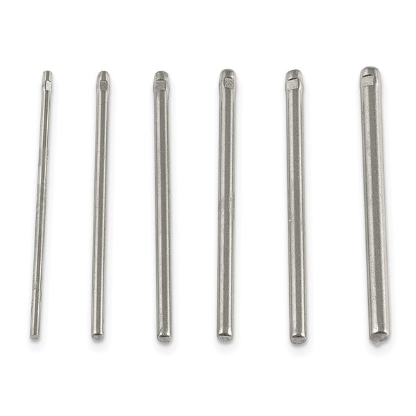 60-piece Stainless Steel w/ Stamped Ends Pin Assortment