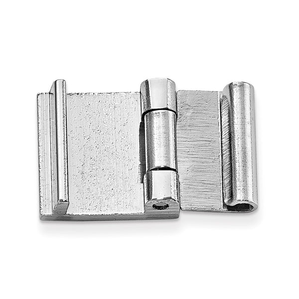 7mm Solid Nickel-plated Brass Open Style Fold-over Clasp