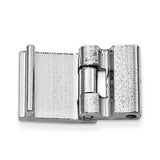 9mm Solid Nickel-plated Brass One Channel Fold-over Clasp