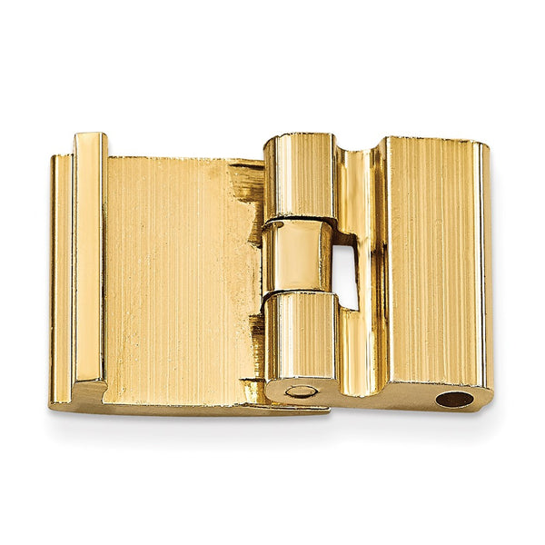 20mm Solid Nickel-plated Brass Gold-tone One Channel Fold-over Clasp