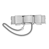 10mm Seiko-Style w/Safety Chain Stainless Steel Clasp