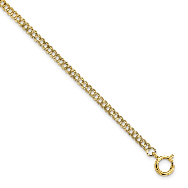 Gold-tone Steel 4.5mm Double Link Curb Pocket Watch Chain