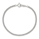 Silver-tone Brass 4.25mm Double LInk Cable Pocket Watch Chain