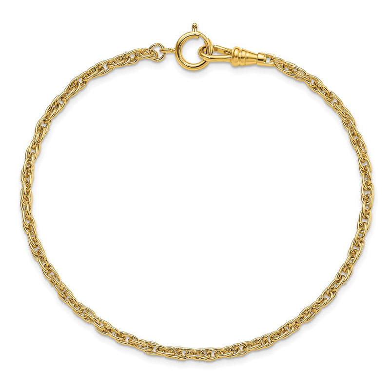 Gold-tone Steel 4.25mm Rope Pocket Watch Chain