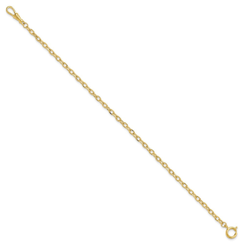 Gold-tone Steel 4.5mm Cable Pocket Watch Chain