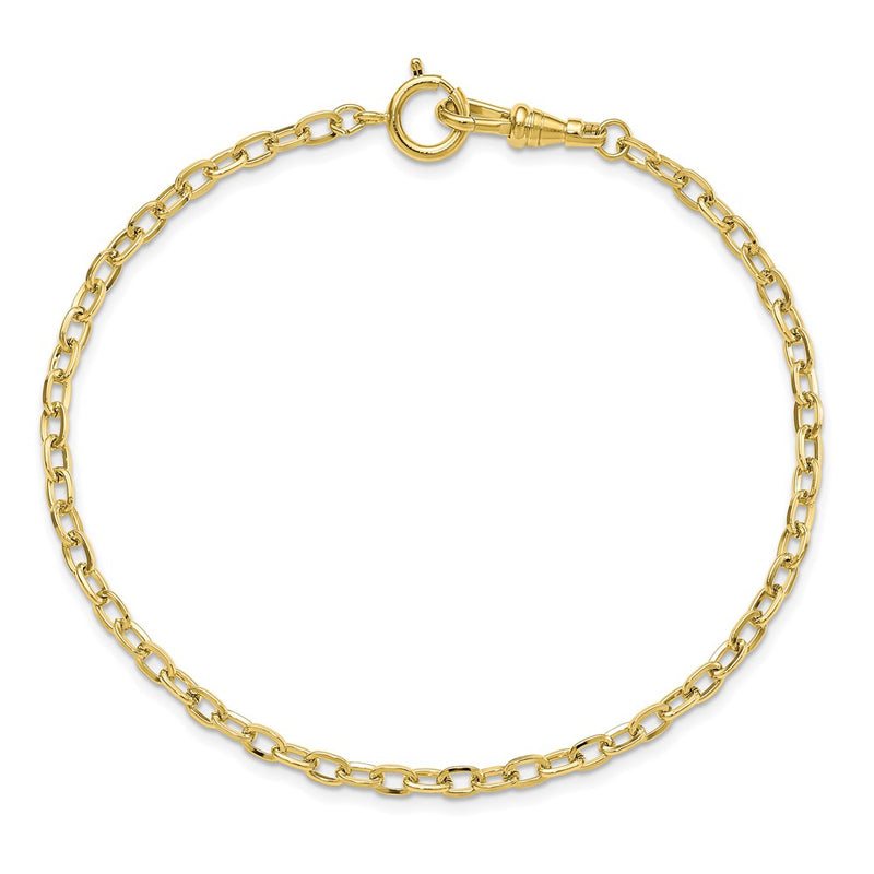 Gold-tone Steel 4.5mm Cable Pocket Watch Chain