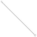 Silver-tone Steel 3.75mm Rolo Pocket Watch Chain