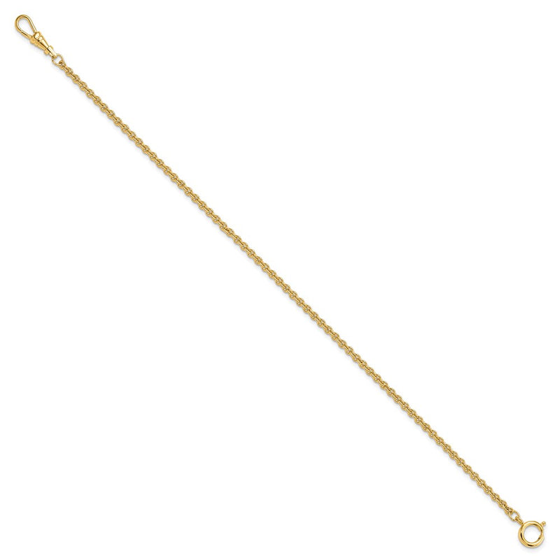 Gold-tone Steel 3.75mm Rolo Pocket Watch Chain