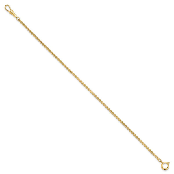 Gold-tone Steel 3.75mm Rolo Pocket Watch Chain