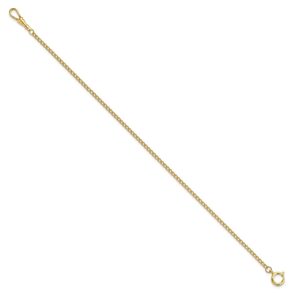 Gold-tone Steel 3.25mm Curb Pocket Watch Chain