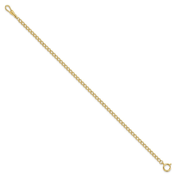 Gold-tone Steel 4.75mm Curb Pocket Watch Chain