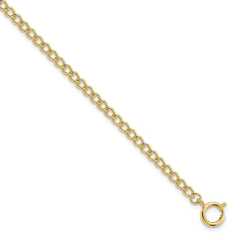 Gold-tone Steel 4.75mm Curb Pocket Watch Chain