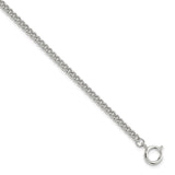 Silver-tone Steel 4.5mm Curb Pocket Watch Chain