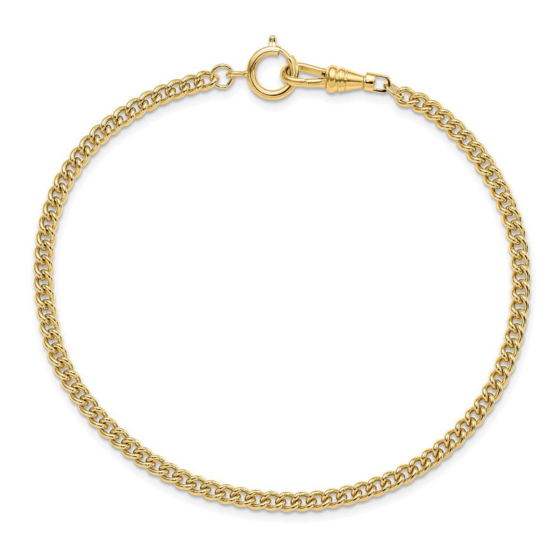 Gold-tone Steel 4.5mm Curb Pocket Watch Chain