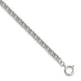 Silver-tone Steel 6.5mm Fancy Curb Pocket Watch Chain