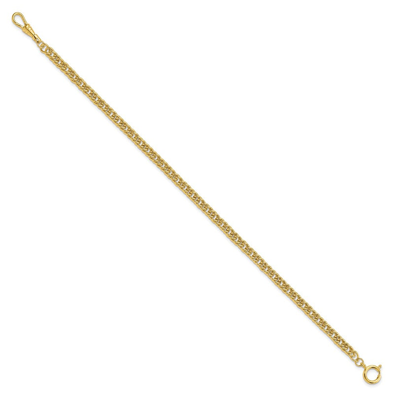 Gold-tone Steel 6.5mm Fancy Curb Pocket Watch Chain