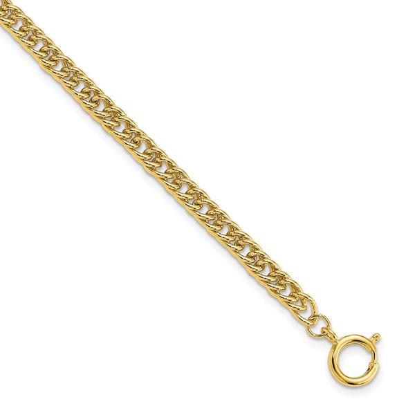 Gold-tone Steel 6.5mm Fancy Curb Pocket Watch Chain