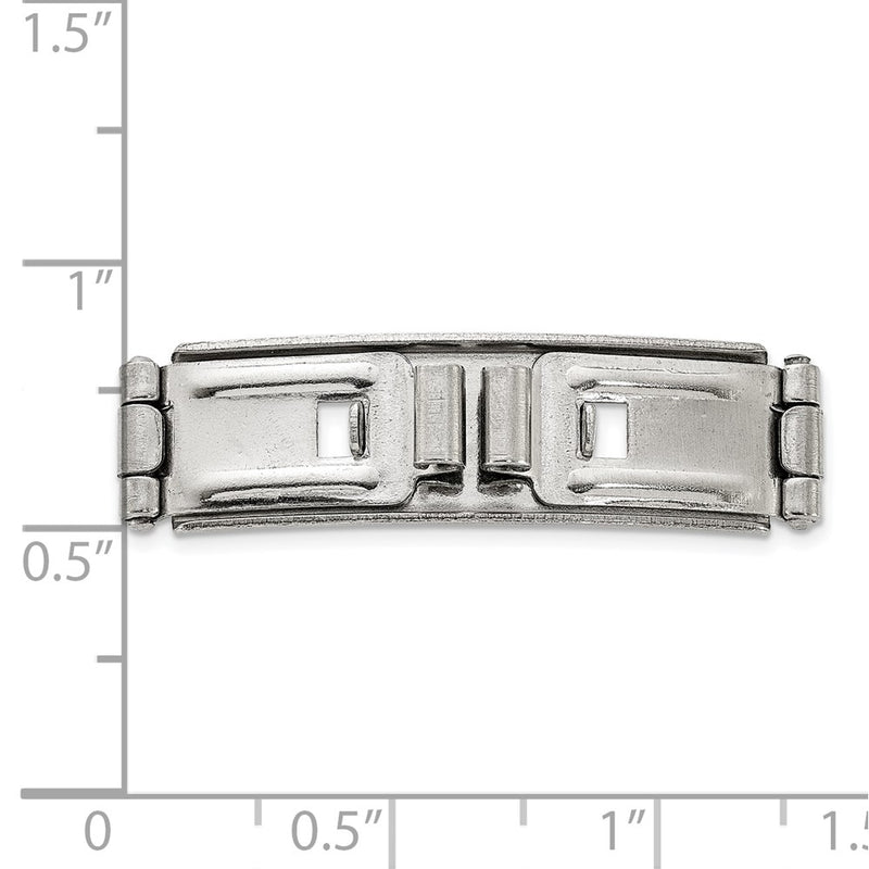 Stainless Steel Economy Butterfly Clasp 4x9x33mm (64mm open)