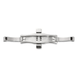 Ladies Stainless Steel Dbl Press Butterfly Clasp 4x8x35mm