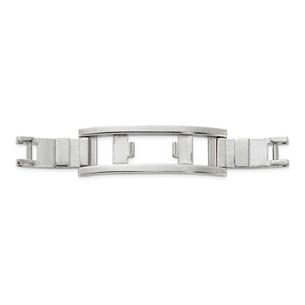 Stainless Steel Flat Hinge Butterfly Clasp 4x10x34mm