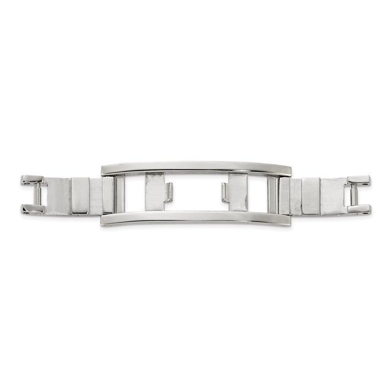 Stainless Steel Flat Hinge Butterfly Clasp 4x10x34mm