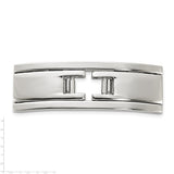 Stainless Steel Flat Hinge Butterfly Clasp 4x10x34mm