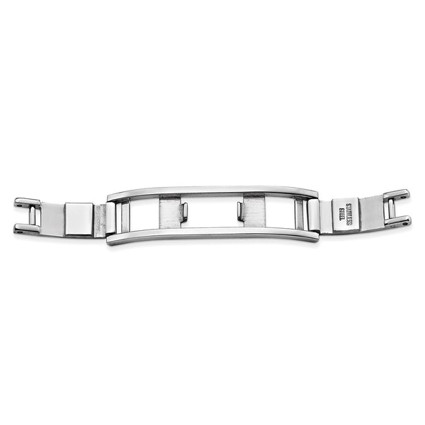 Stainless Steel Flat Hinge Butterfly Clasp 4x10x39mm
