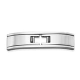 Stainless Steel Flat Hinge Butterfly Clasp 4x10x39mm