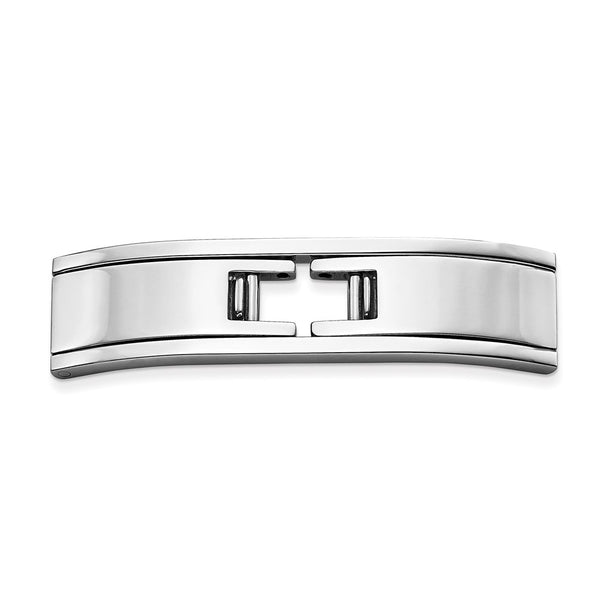Stainless Steel Flat Hinge Butterfly Clasp 4x10x39mm
