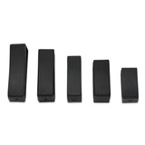 24 Piece Black PVC 16-30mm Watch Strap Keeper Assortment